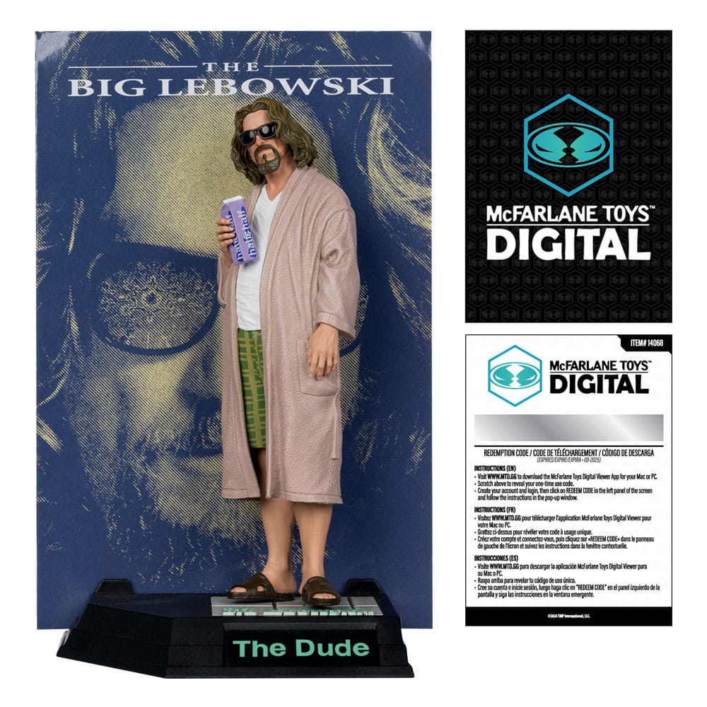 Movie Maniacs The Big Lebowski - The Dude Statue 15cm (McFarlane Digital) Limited 2024