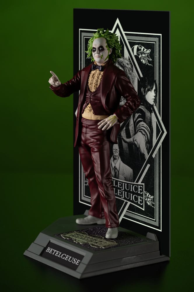 Pre-Order: Movie Maniacs Beetlejuice Beetlejuice - Beetlejuice (Red Tuxedo) PVC Statue 15cm McFarlane 2025