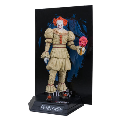 Pre-Order: Movie Maniacs: It - Welcome to Derry - Pennywise (Flashback) PVC Statue (Gold Label) 16cm McFarlane 2025