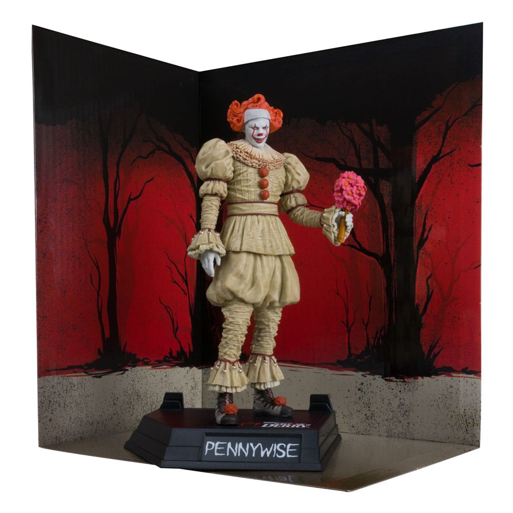Pre-Order: Movie Maniacs: It - Welcome to Derry - Pennywise (Flashback) PVC Statue (Gold Label) 16cm McFarlane 2025