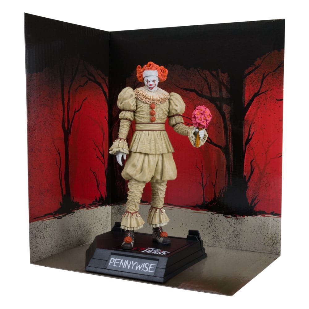Pre-Order: Movie Maniacs: It - Welcome to Derry - Pennywise (Flashback) PVC Statue (Gold Label) 16cm McFarlane 2025