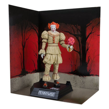 Pre-Order: Movie Maniacs: It - Welcome to Derry - Pennywise (Flashback) PVC Statue (Gold Label) 16cm McFarlane 2025