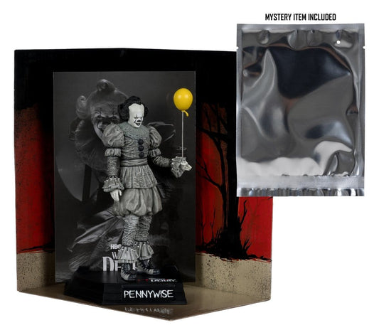 Movie Maniacs: ES - Welcome to Derry - Pennywise (Black & White) 16cm PVC Statue  McFarlane 2026