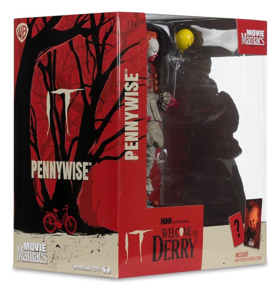 Movie Maniacs: ES - Welcome to Derry - Pennywise (Bloody) 16cm PVC Statue  McFarlane 2026