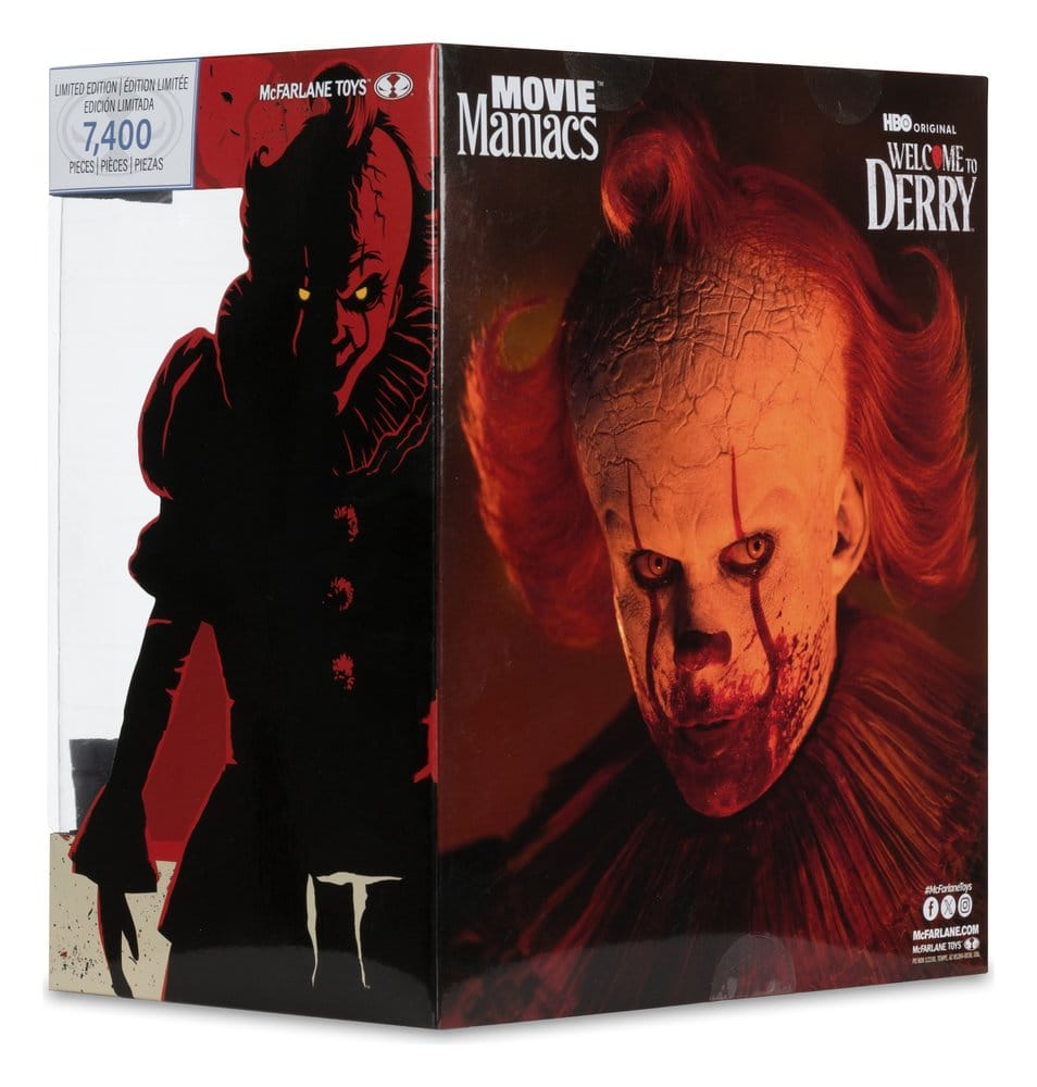 Movie Maniacs: ES - Welcome to Derry - Pennywise (Bloody) 16cm PVC Statue  McFarlane 2026