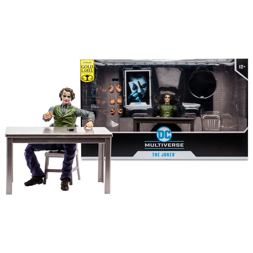 DC Multiverse: The Joker (Dark Knight) Jail Cell Variant Actionfigur 18cm McFarlane (Gold Label)