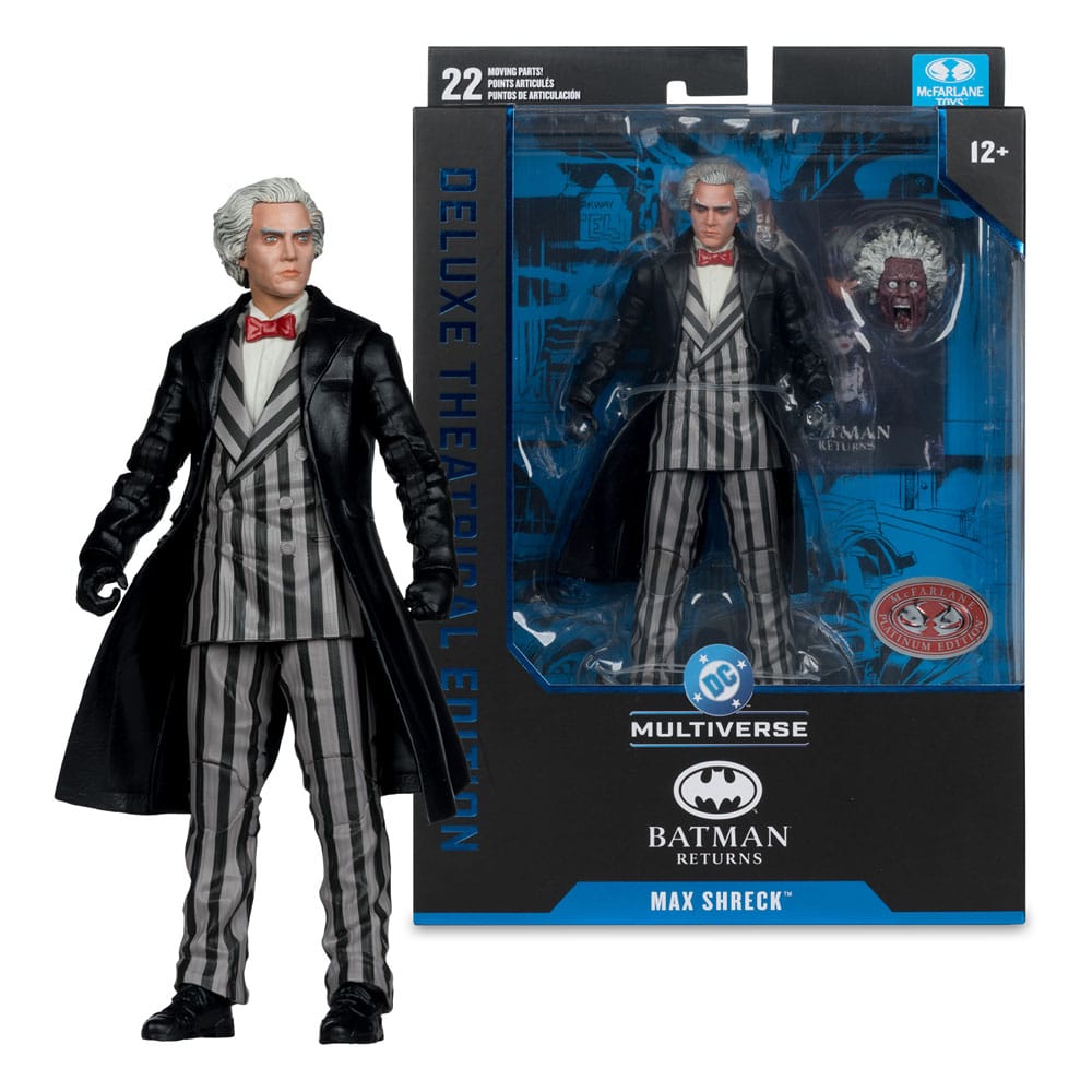 Batmans Returns - Max Shreck DC Theatrical Deluxe Edition (Red Platinum Edition) 18cm Actionfigur McFarlane 2025