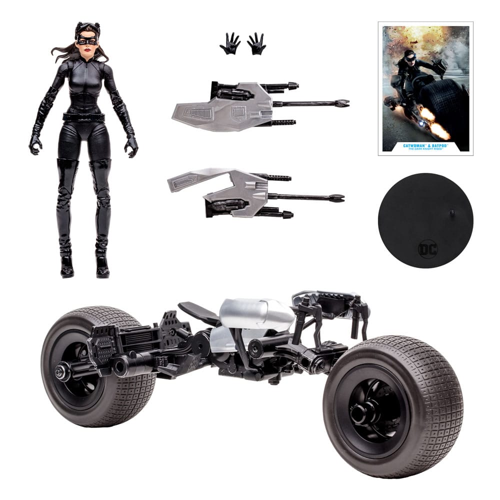 DC Multiverse: Catwoman with Batpod (Dark Knight Rises) McFarlane Toys 2024 Gold Label Limited Edition