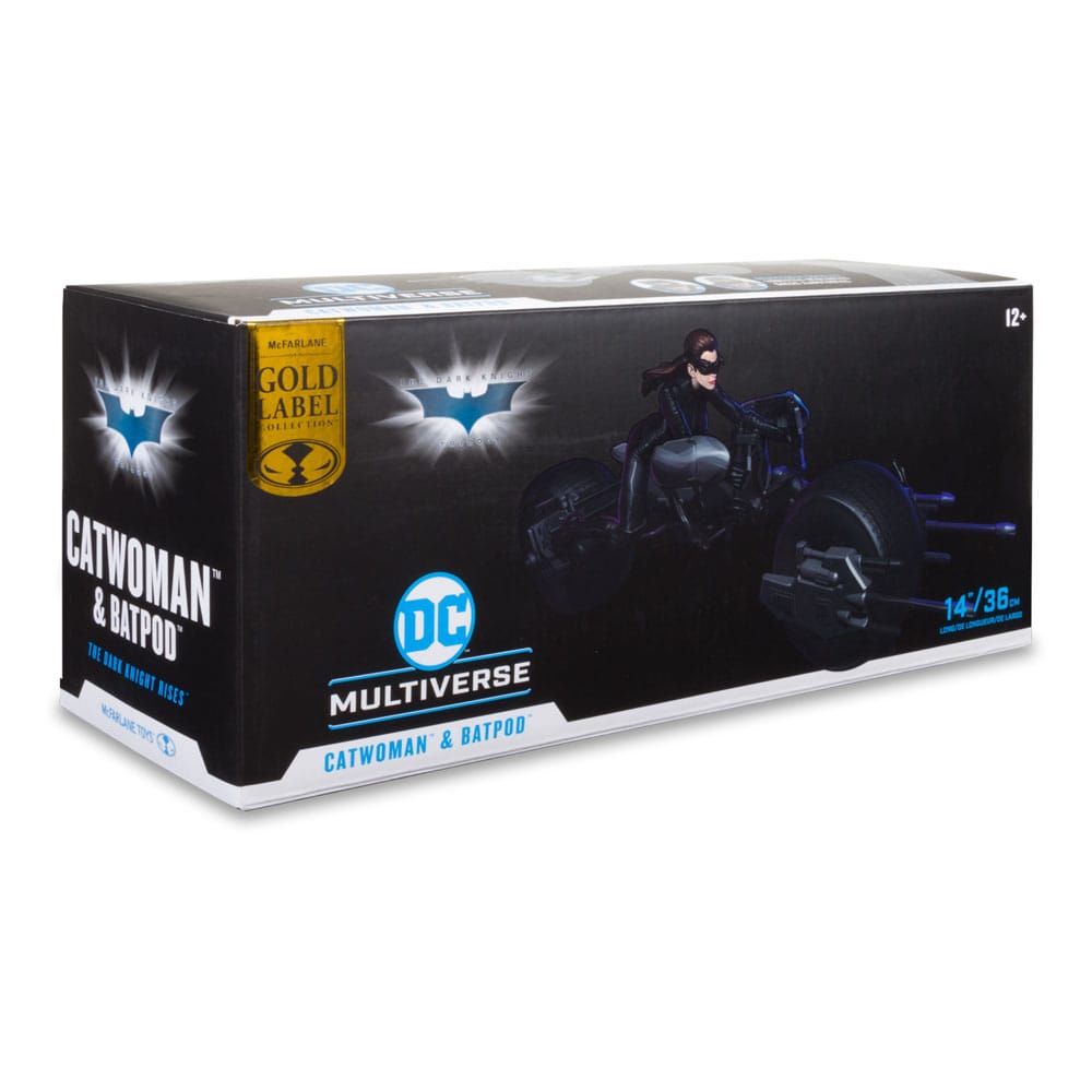 DC Multiverse: Catwoman with Batpod (Dark Knight Rises) McFarlane Toys 2024 Gold Label Limited Edition