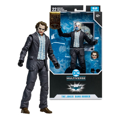 DC Multiverse: Batman The Dark Knight Rises - The Joker (Bank Robber) Gold Label 18cm Actionfigur McFarlane Toys 2023 SDCC Exclusive