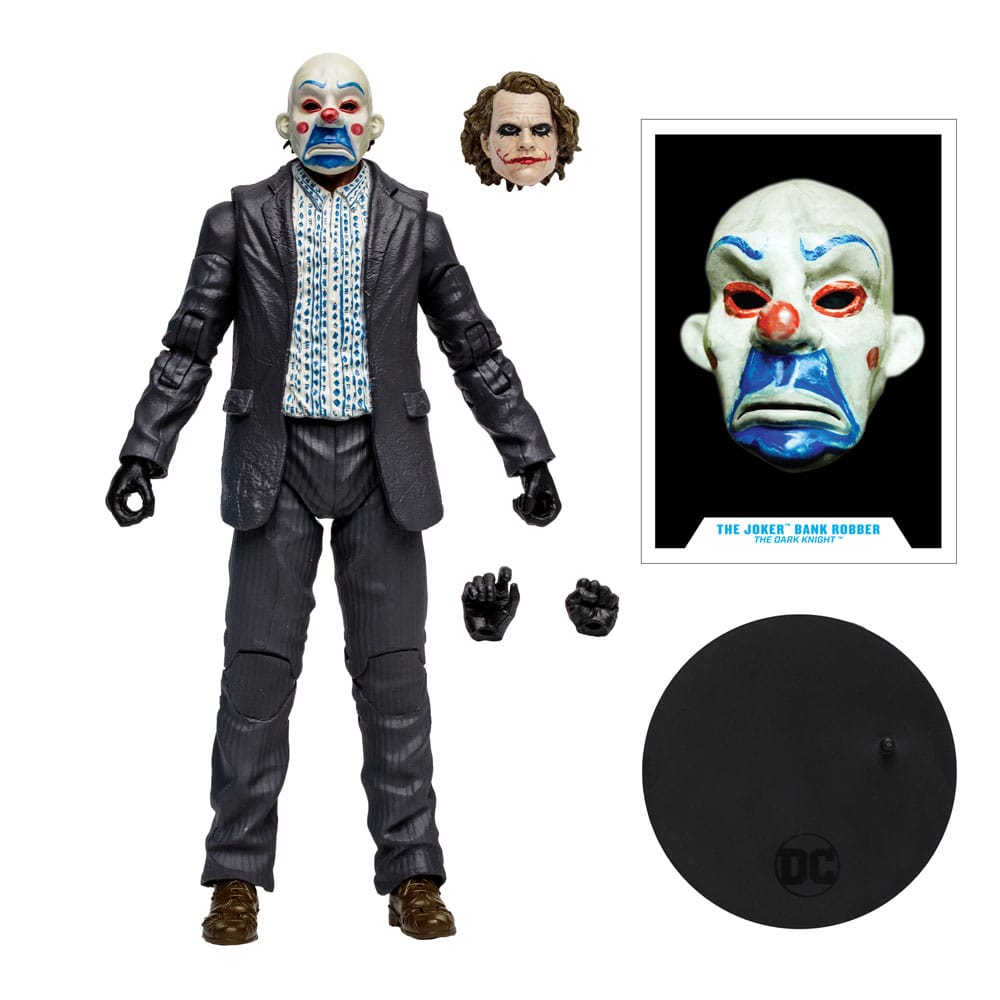 DC Multiverse: Batman The Dark Knight Rises - The Joker (Bank Robber) Gold Label 18cm Actionfigur McFarlane Toys 2023 SDCC Exclusive