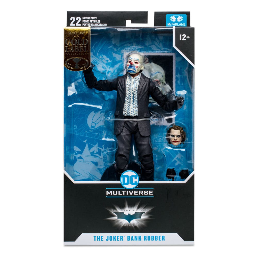 DC Multiverse: Batman The Dark Knight Rises - The Joker (Bank Robber) Gold Label 18cm Actionfigur McFarlane Toys 2023 SDCC Exclusive
