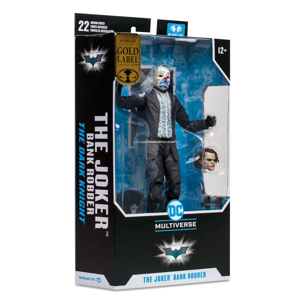 DC Multiverse: Batman The Dark Knight Rises - The Joker (Bank Robber) Gold Label 18cm Actionfigur McFarlane Toys 2023 SDCC Exclusive
