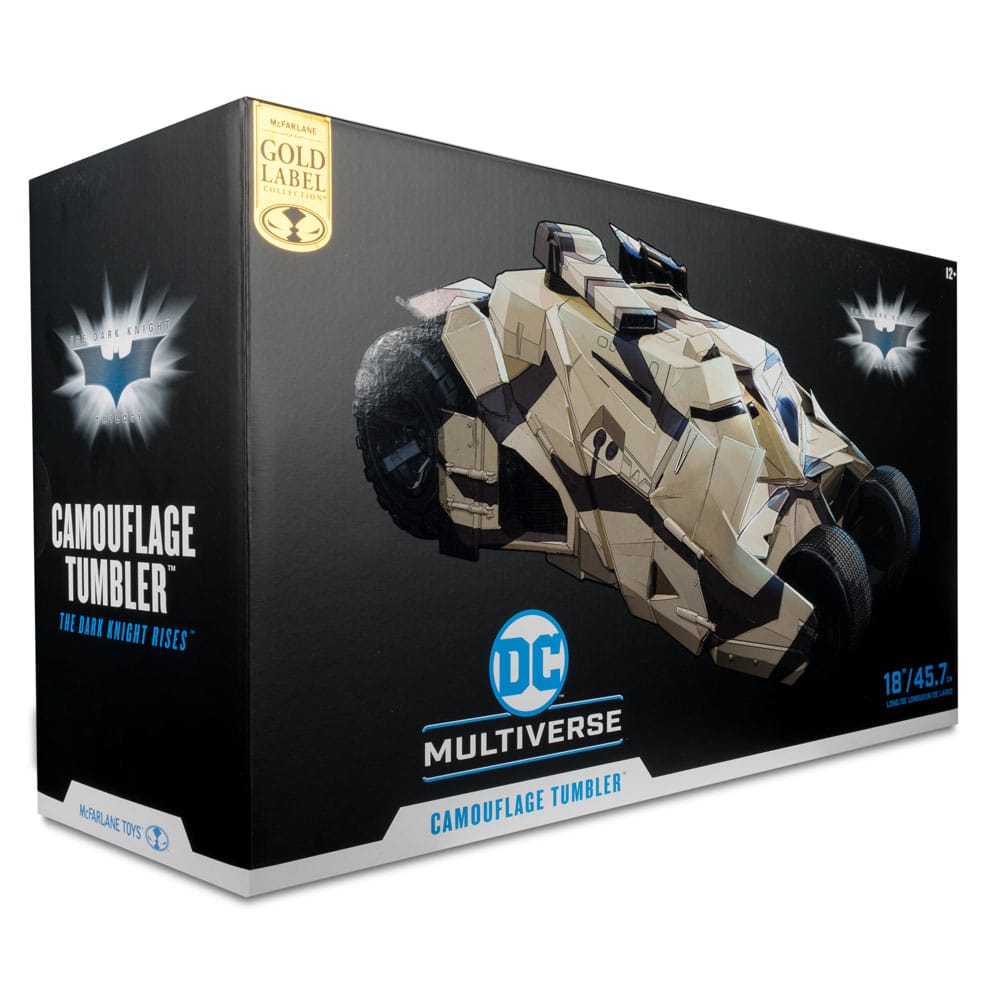 DC Multiverse: Batman The Dark Knight Rises - Tumbler Camouflage Fahrzeug (Gold Label) 45cm McFarlane Toys 2024