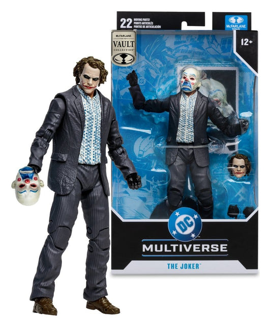 DC Multiverse: Batman The Dark Knight - The Joker (Bank Robber) 18cm Actionfigur McFarlane Vault Collection