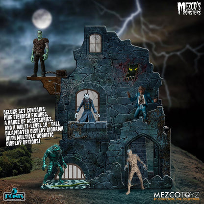 Mezco's Monsters - Tower of Fear (Deluxe Box Set) 5 Points 9cm Actionfiguren Mezco Toys 2025