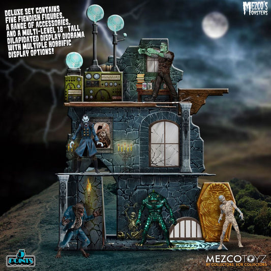 Mezco's Monsters - Tower of Fear (Deluxe Box Set) 5 Points 9cm Actionfiguren Mezco Toys 2025