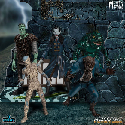 Mezco's Monsters - Tower of Fear (Deluxe Box Set) 5 Points 9cm Actionfiguren Mezco Toys 2025
