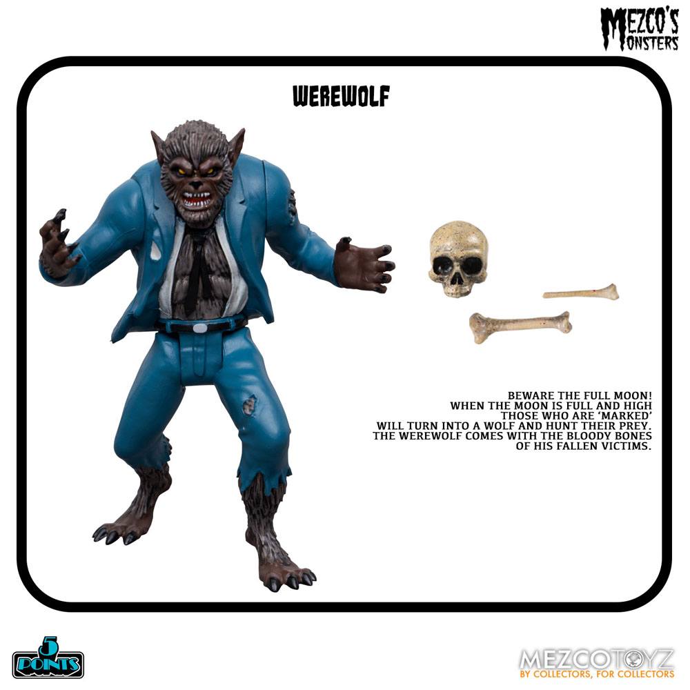 Mezco's Monsters - Tower of Fear (Deluxe Box Set) 5 Points 9cm Actionfiguren Mezco Toys 2025