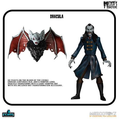 Mezco's Monsters - Tower of Fear (Deluxe Box Set) 5 Points 9cm Actionfiguren Mezco Toys 2025