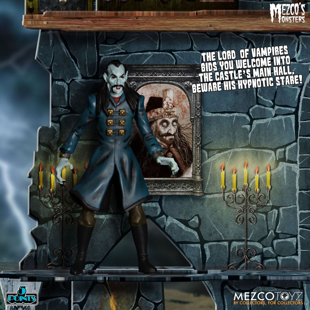 Mezco's Monsters - Tower of Fear (Deluxe Box Set) 5 Points 9cm Actionfiguren Mezco Toys 2025