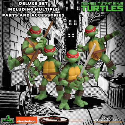 Teenage Mutant Ninja Turtles 5 Points Deluxe Set 8cm Actionfiguren Mezco Toys 2025