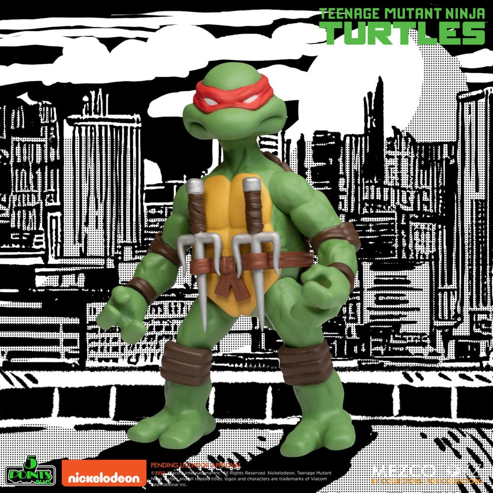 Teenage Mutant Ninja Turtles 5 Points Deluxe Set 8cm Actionfiguren Mezco Toys 2025