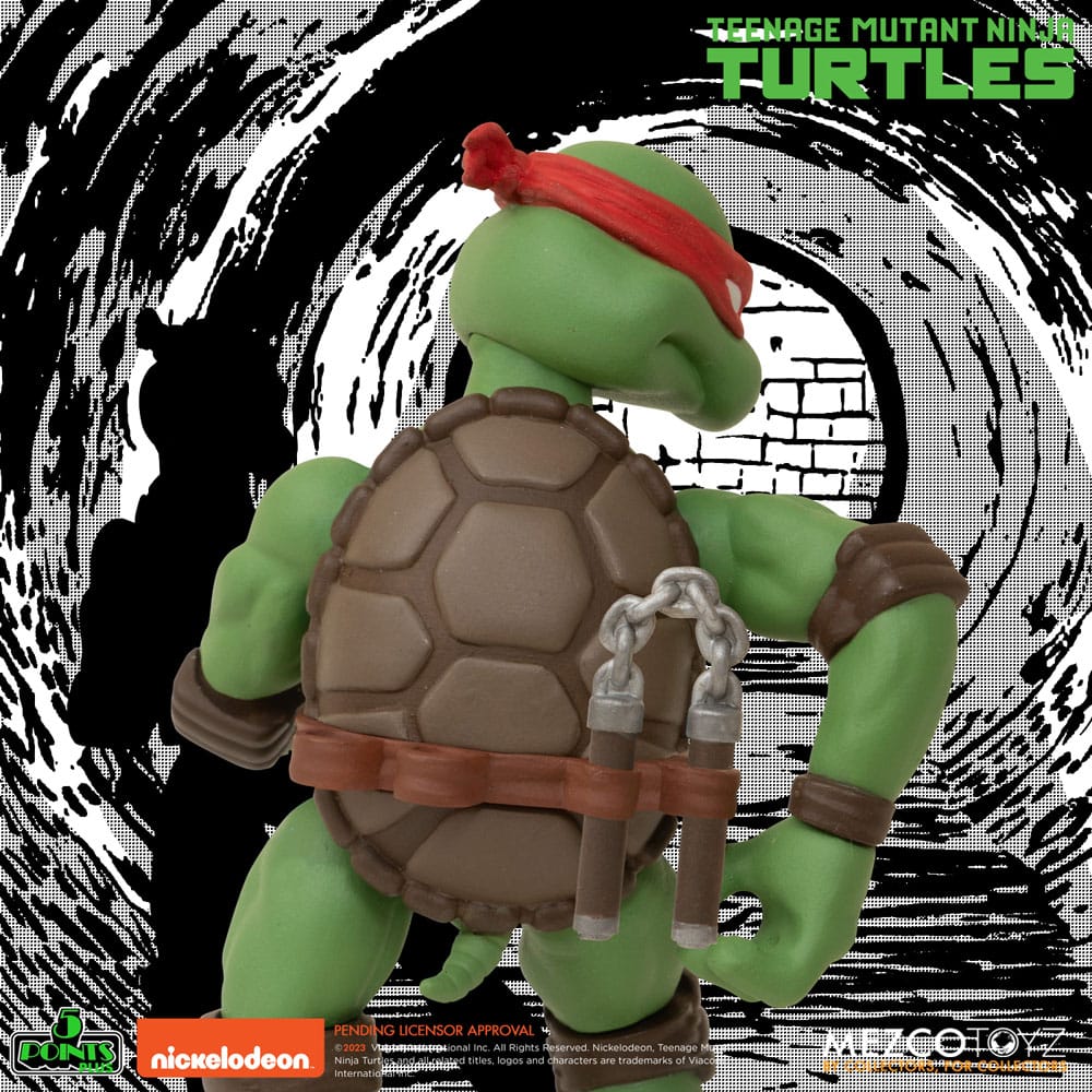 Teenage Mutant Ninja Turtles 5 Points Deluxe Set 8cm Actionfiguren Mezco Toys 2025