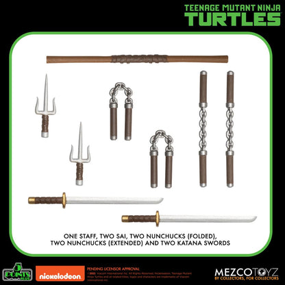 Teenage Mutant Ninja Turtles 5 Points Deluxe Set 8cm Actionfiguren Mezco Toys 2025