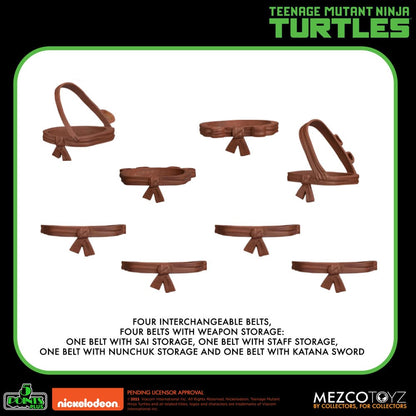 Teenage Mutant Ninja Turtles 5 Points Deluxe Set 8cm Actionfiguren Mezco Toys 2025