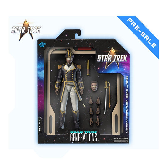 Star Trek: Treffen der Generationen - Geordi La Forge (Sailor Uniform) 16cm Actionfigur (Wave 2) Nacelle 2026