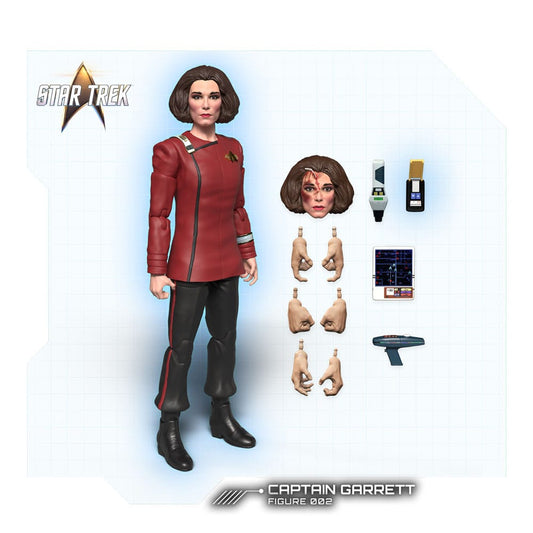 Star Trek: The Next Generation - Captain Garrett (Yesterday's Enterprise) 16cm Actionfigur (Wave 1) Nacelle 2026