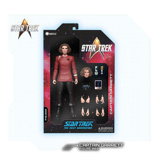 Star Trek: The Next Generation - Captain Garrett (Yesterday's Enterprise) 16cm Actionfigur (Wave 1) Nacelle 2026