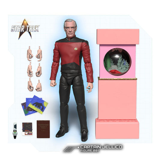 Star Trek: The Next Generation - Captain Jellico 16cm Actionfigur (Wave 1) Nacelle 2026