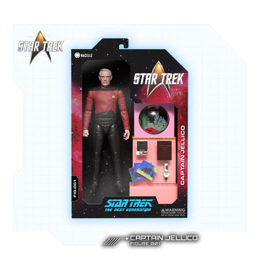 Star Trek: The Next Generation - Captain Jellico 16cm Actionfigur (Wave 1) Nacelle 2026