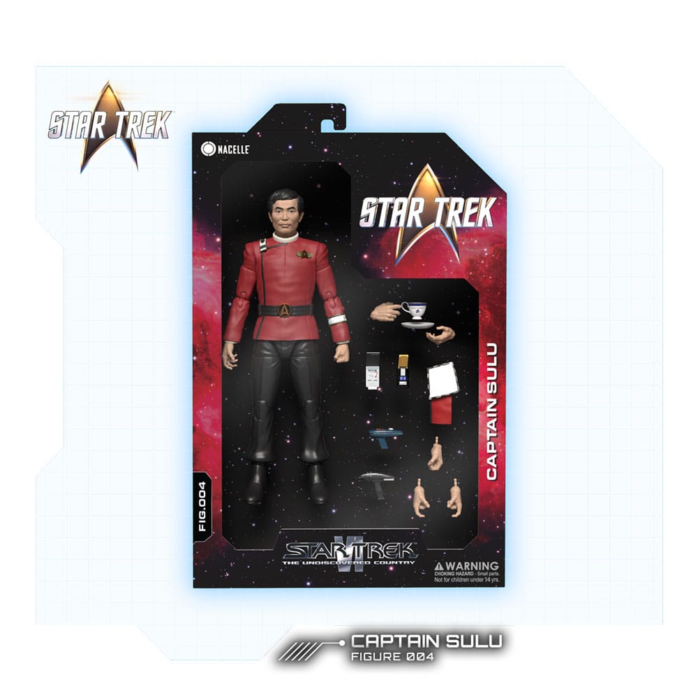 Star Trek VI: Das unentdeckte Land - Captain Sulu 16cm Actionfigur (Wave 1) Nacelle 2026