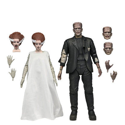 Pre-Order: Universal Monsters: The Bride of Frankenstein - The Monster & His Bride (90th Anniversary) Actionfiguren 2er-Pack 18cm NECA Exclusive 2025
