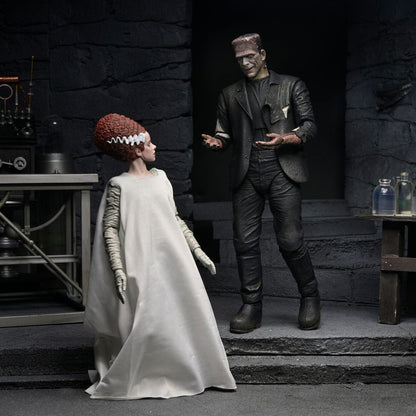 Pre-Order: Universal Monsters: The Bride of Frankenstein - The Monster & His Bride (90th Anniversary) Actionfiguren 2er-Pack 18cm NECA Exclusive 2025