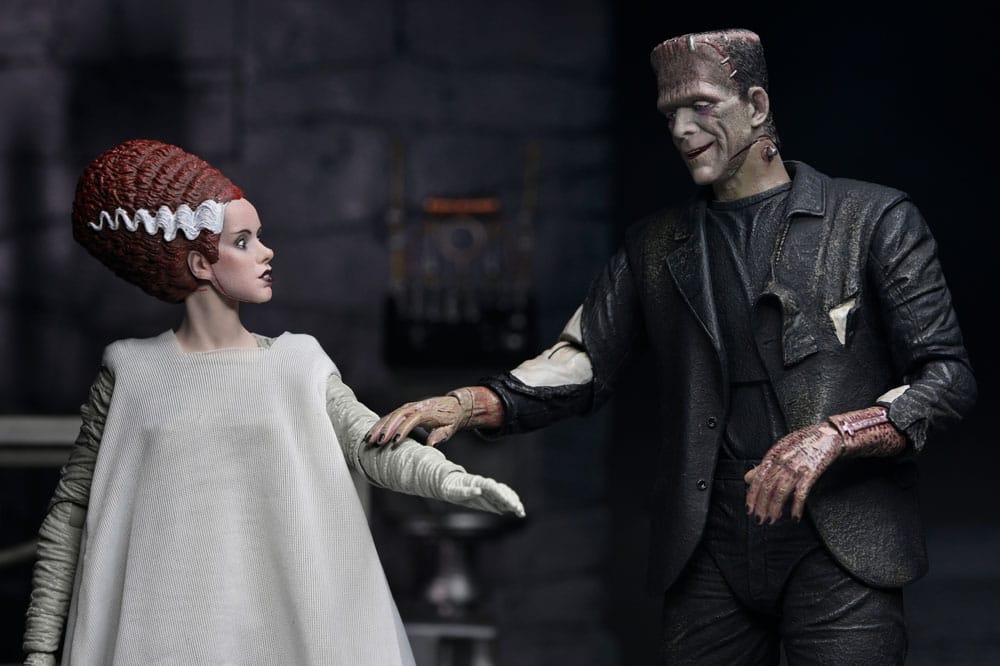Pre-Order: Universal Monsters: The Bride of Frankenstein - The Monster & His Bride (90th Anniversary) Actionfiguren 2er-Pack 18cm NECA Exclusive 2025