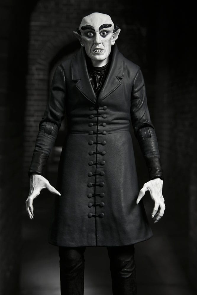 Pre-Order: Nosferatu (1922 Movie) - Ultimate Graf Orlok (Black & White) Actionfigur 18cm NECA 2025