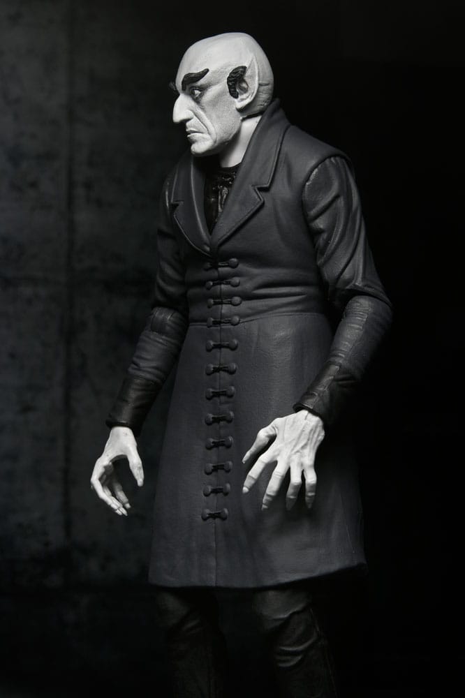 Pre-Order: Nosferatu (1922 Movie) - Ultimate Graf Orlok (Black & White) Actionfigur 18cm NECA 2025