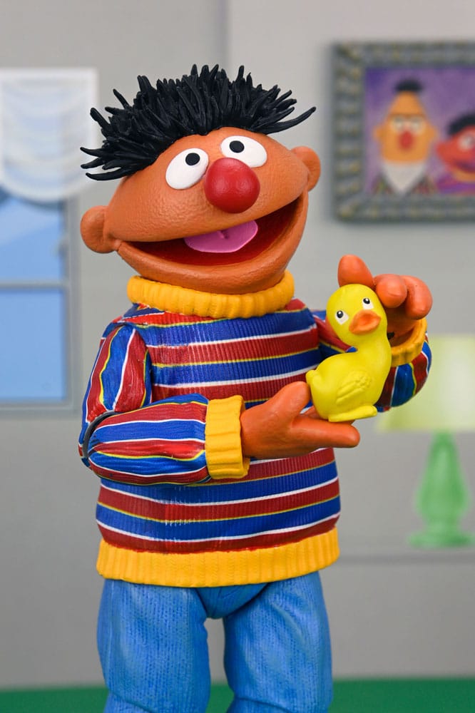 Pre-Order: Sesamstraße: Ernie & Bert - Ultimate Ernie Actionfigur 18cm NECA 2025