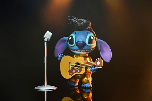 Pre-Order: Lilo & Stitch - Ultimate Stitch (Gold Suit Elvis) Actionfigur 18cm NECA 2025
