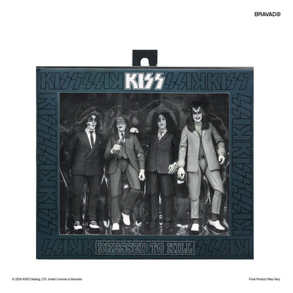 KISS - Dressed to Kill Album Cover 4er-Pack Actionfiguren 18cm NECA 2026