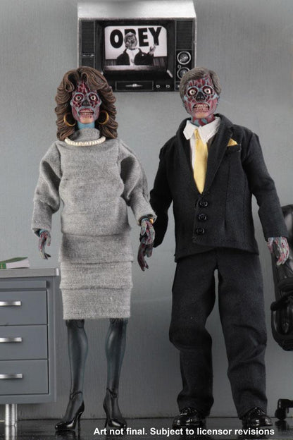 John Carpenters They Live - Aliens Clothed 2-Pack Actionfiguren 20cm NECA 2019