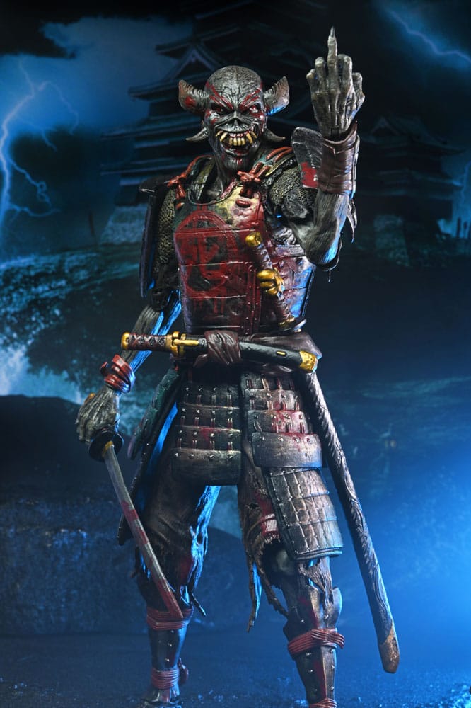 Pre-Order: Iron Maiden: Future Past World Tour - Ultimate Senjutsu Eddie & Somewhere in Time Eddie (2er-Pack) 18cm Actionfiguren NECA 2025