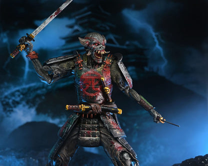 Pre-Order: Iron Maiden: Future Past World Tour - Ultimate Senjutsu Eddie & Somewhere in Time Eddie (2er-Pack) 18cm Actionfiguren NECA 2025