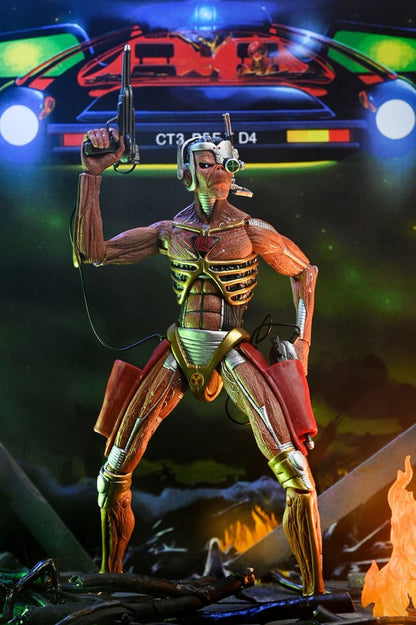 Pre-Order: Iron Maiden: Future Past World Tour - Ultimate Senjutsu Eddie & Somewhere in Time Eddie (2er-Pack) 18cm Actionfiguren NECA 2025