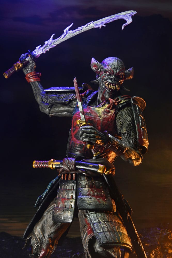 Pre-Order: Iron Maiden: Future Past World Tour - Ultimate Senjutsu Eddie & Somewhere in Time Eddie (2er-Pack) 18cm Actionfiguren NECA 2025