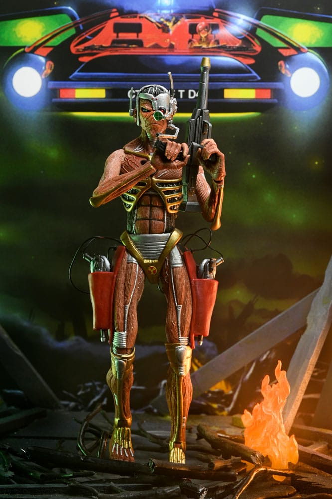 Pre-Order: Iron Maiden: Future Past World Tour - Ultimate Senjutsu Eddie & Somewhere in Time Eddie (2er-Pack) 18cm Actionfiguren NECA 2025